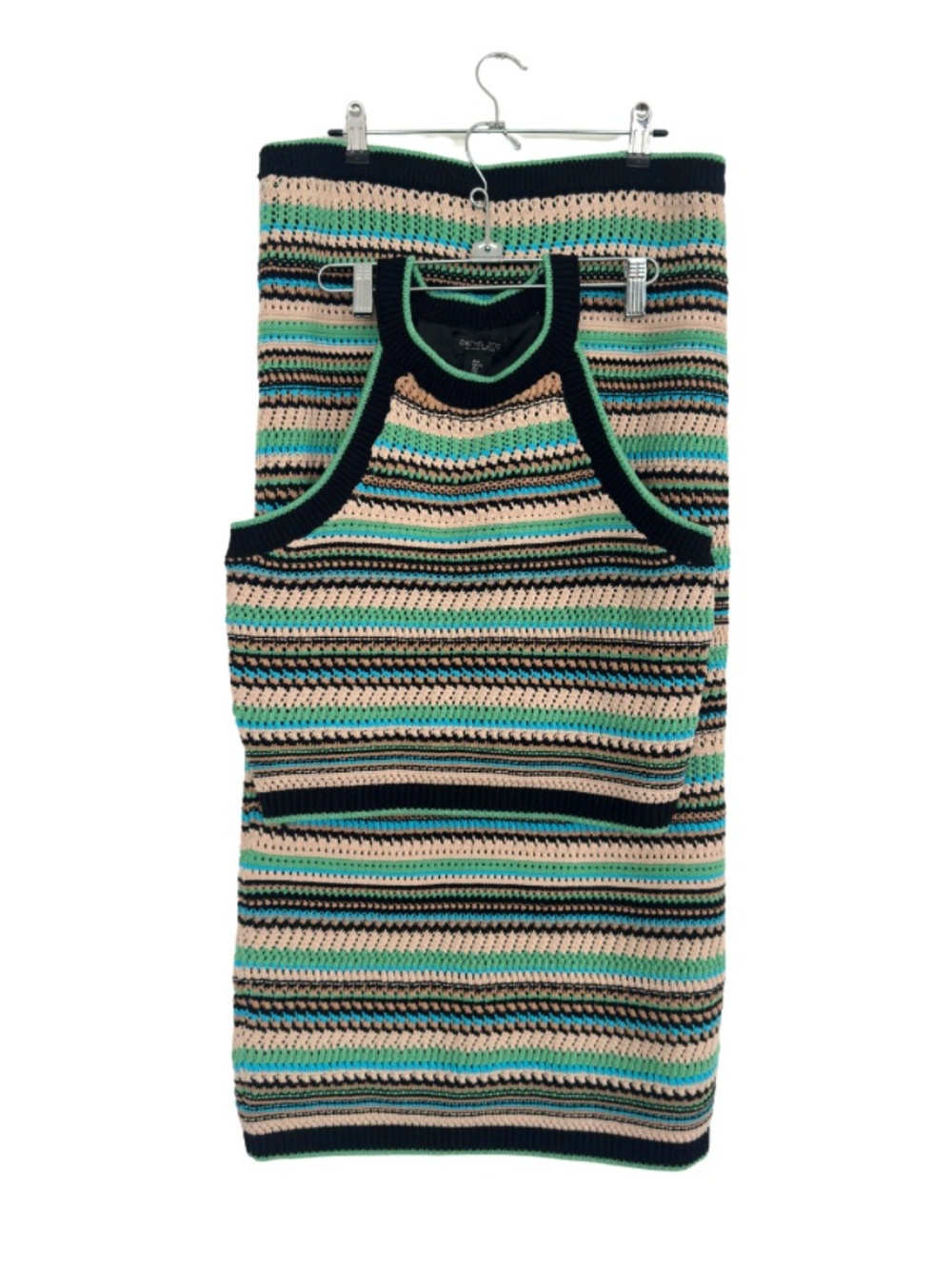 Rachel Zoe Crochet Knit 2-Piece Midi Skirt Set